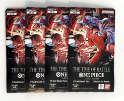 (4)One Piece OP-16 The Time of Battle Sleeved Booster Pack English Sealed New - Image 1