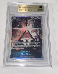 2025 One Piece Carrying On His Will #OP13-082 Five Elders SR BGS 10 - Image 1