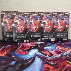 NEW- One Piece Booster Pack Lot Of 5-The Time of Battle (OP-16)- English-SEALED - Image 1