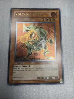 Yugioh Volcanic Slicer FOTB-EN012 1st Edition Ultimate Rare Lightly Played - Image 1