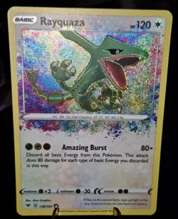 Pokemon TCG Rayquaza Vivid Voltage Holo Card 138/185 Amazing Rare - Image 1
