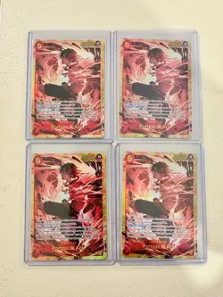 (4) Portgas D. Ace OP16-118 SEC The Time of Battle One Piece TCG English NM/Mint - Image 1