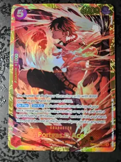 One Piece CCG TCG Portgas D. Ace OP16-118 SEC Alt Art The Time Of Battle - Image 1
