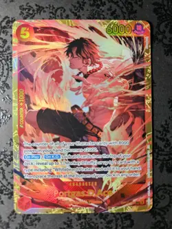One Piece CCG TCG Portgas D. Ace OP16-118 SEC Alt Art The Time Of Battle - Image 5