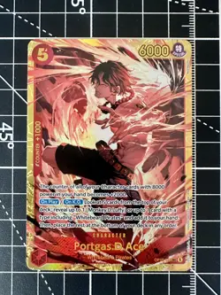 One Piece TCG Portgas D. Ace OP16-118 SEC Alt Art The Time Of Battle Near Mint - Image 1