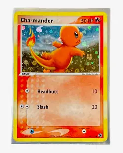 Charmander 2004 Pokemon EX FireRed & LeafGreen 58/112 Cosmos/Energy Reverse Holo - Image 1