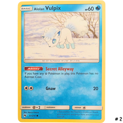 Common Alolan Vulpix 53/214 (SM8) & 21/145 (SM02) Pokemon TGC Two Cards Set LP - Image 4
