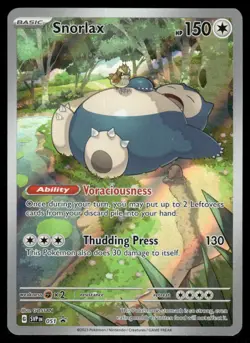Pokemon Cards Snorlax 051 Scarlet & Violet Promo Holo Promo NM *2 - Image 1