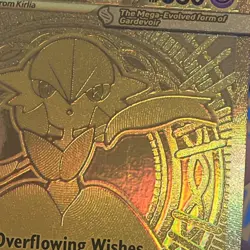 Mega Gardevoir EX 187/132 Mega Evolution Pokemon English TCG Gold Card Nm (desc) - Image 3