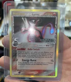 Mewtwo 12/113 EX Delta Species Delta Switch Holo Rare Pokemon TCG Card 2005 - Image 3
