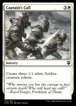Captain's Call 015/361 Commander Legends MTG Magic the Gathering card - Image 1