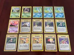 Pokemon Gym Challenge Rare and Uncommon Card Lot Vintage - Image 1