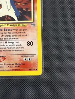 Typhlosion Neo Genesis 18/111 Rare Unlimited Holo Pokemon Card Vintage - Image 3