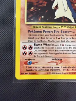 Typhlosion Neo Genesis 18/111 Rare Unlimited Holo Pokemon Card Vintage - Image 4