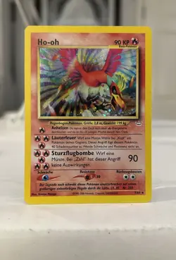 Ho-Oh Neo Revelation 7/64 Holo GERMAN Pokemon Card - Image 1