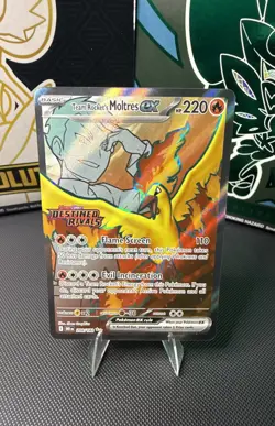 Team Rocket's Moltres ex - (Destined Rivals Stamp) 208/182 Miscellaneous Cards & - Image 1