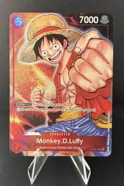 One Piece Premium Card Collection Bandai Games Fest 23-24 Monkey.D.Luffy P-001 - Image 1