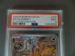 Brute Bonnet Holo Illustration Rare Card 207/182 Paradox 2023 Pokemon PSA 9 - Image 2