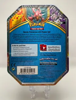 (402987) Pokemon 2016 Volcanion EX Battle Heart Collectors Tin - Factory Sealed 820650801464 - Image 4