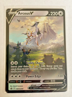Arceus V SWSH204 SWSH: Sword & Shield Promo Cards Holo Beautiful Pokemon Card - Image 1