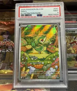 PSA 9 Snivy 087/086 Sv: Black Bolt Holo illustration rare Pokemon Card Mint 🍃 - Image 1