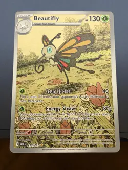 Beautifly Illustration Rare Pokemon Card ME: Ascended Heroes 219/217 - Image 1