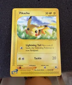 Wizards of the Coast Expedition Pikachu 124/165 50 HP Regular e-Card - Image 1