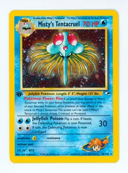 2000 Misty's Tentacruel Pokemon Gym Heroes #10 1st Edition Holo Pokemon Card - Image 1