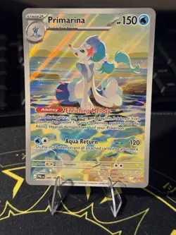 Primarina 088/084 Pitch Black Illustration Rare Pokemon Card NM IR 88 - Image 1