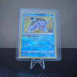 Radiant Blastoise 018/078 Pokemon GO Pokemon Card - NM - Image 1
