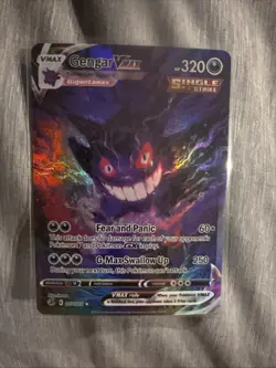 Gengar VMAX Holo ART Card, Full Art, FAN ART Non Tcg - Image 1