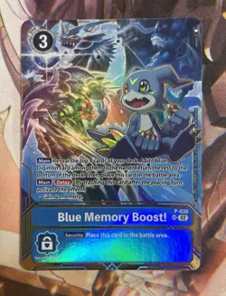Blue Memory Boost! P-036 Premium Card Collection Memory Boost Set Digimon - Image 1