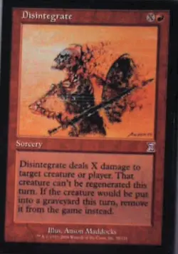 Disintegrate - Timeshifted: #58, Magic: The Gathering Mp R37 - Image 1