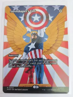 Mtg - Steelshaper's Gift (Borderless) - Marvel Universe Eternal-Legal (MAR) - Nm - Image 1
