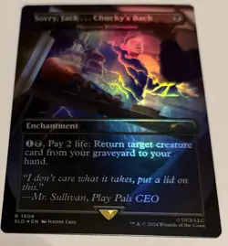 🌟 Sorry, Jack Chucky's Back Phyrexian Reclamation Secret Lair FOIL MTG 🌟 - Image 1