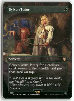 Sylvan Tutor (Borderless) 531 Commander: The Lord of the Ring MTG LP - Image 1