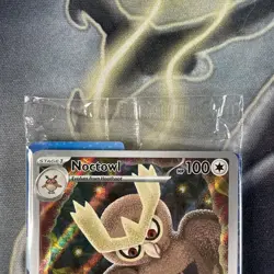 Pokemon Stellar Crown ETB Pokemon Center Stamped Sealed Promo - Noctowl SVP 141 - Image 2