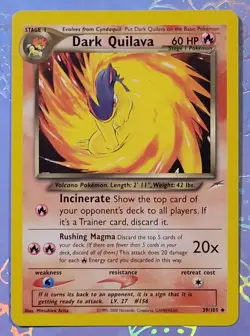 Dark Quilava 39/105 Neo Destiny Pokemon Card NM - Image 1