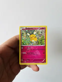 Dedenne 10/12 Holo 2014 Promo McDonald's Pokemon RARE Holo Bleed - Image 1