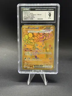 pokemon prismatic evolutions pikachu ex 179/131 cgc 9 error - Image 1