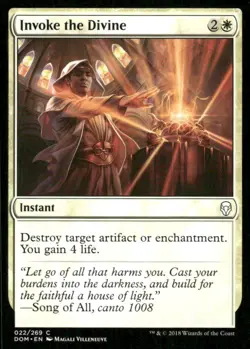 Invoke the Divine 022/269 Dominaria MTG Magic the Gathering card - Image 1