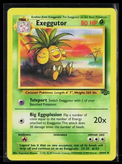 Exeggutor 35/64 Uncommon Jungle WOTC Vintage Pokemon LP - Image 1