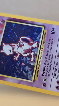 Pokemon TCG Mewtwo 10/102 1999 Base Set Holo Unlimited Rare Card - Image 4