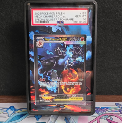 Mega Charizard X ex PSA 10 SIR Holo 125/094 Phantasmal Flames EN 2025 - Image 1