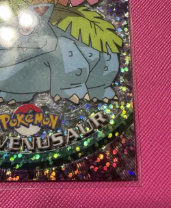 Topps Chrome Series 1 Venusaur #3 Holo Pokemon Card Sparkle Rare - Image 3