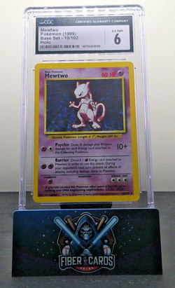 1996 Pokemon Japanese Base Set Mewtwo #150 Holo CGC 6 EX/NM - Image 1