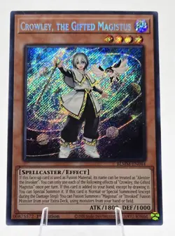 Crowley, the Gifted Magistus BLMM-EN044 (Secret Rare) 1st Ed - NM - YU-GI-OH! - Image 1