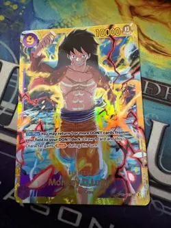 4x Monkey.D.Luffy 🔥OP09-119 SEC Secret Rare EN Foil One Piece - Image 4