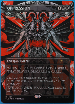 Oppression (Secret Lair Promo) FOIL MINT MTG MAGIC CARD (503385) ABUGames - Image 1