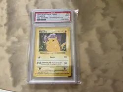 Pokemon Card PSA 9 Pikachu Yellow Cheeks Shadowless Base Set WotC 1999 58/102 - Image 1